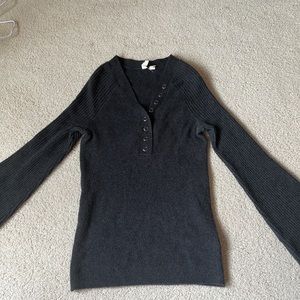 black sweater shirt free people